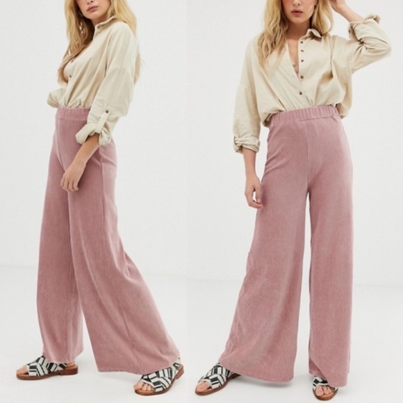 Free People Pants Jumpsuits Bambi Wide Leg Corduroy Pants Poshmark